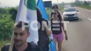 Aktivisti nastavili ka Loznici